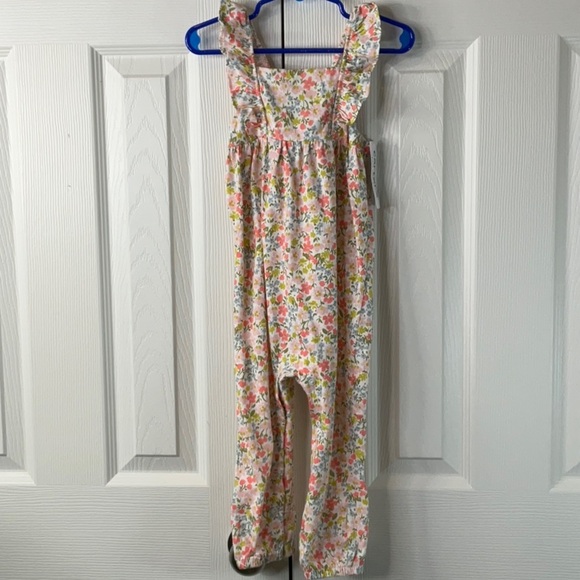 Carters Girls Floral Romper Overall Size 18M - Picture 3 of 9